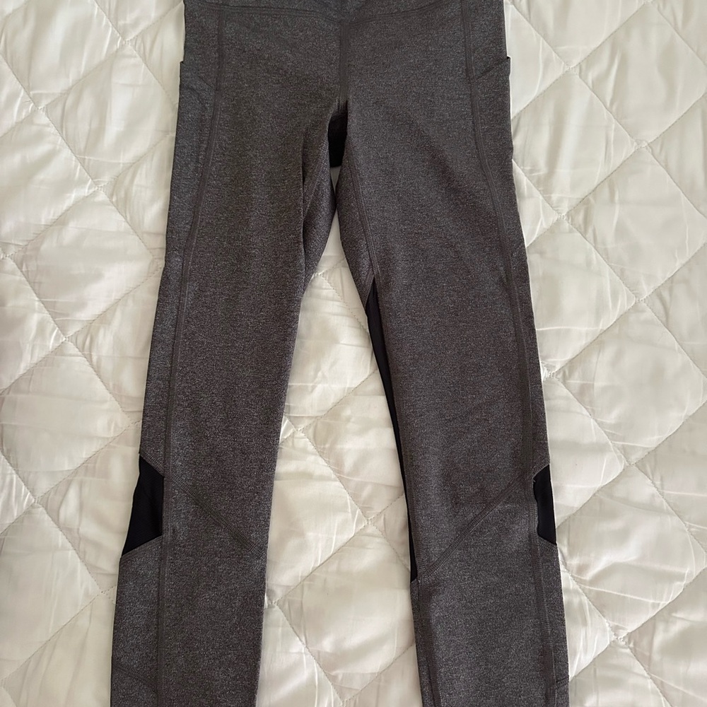 lululemon athletica Black and Gray Leggings